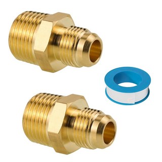 Angry Pony Flare 3/8 Male to NPT 1/2 Female Half Union Tube Fitting Brass Pipe Fitting Coupling G