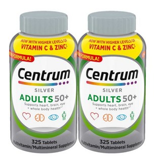 센트룸 실버 어덜트 50+ 멀티비타민 타블렛, 2개, 325정