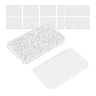 이지유 천연 압축 셀룰로오스 수세미 설거지 주방 무흠집 스펀지, 1세트, 20개, 화이트