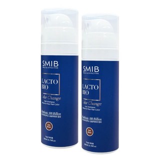[Smib][다크브라운]스미브 락토바이오 유산균 염색샴푸 흰머리 새치 커버, 200ml, 2개