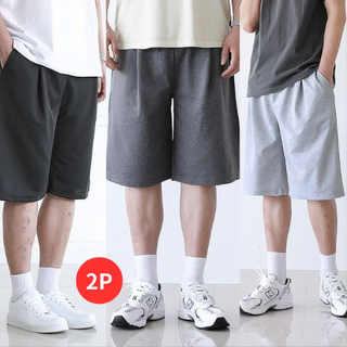 벤티브 1+1 남자 6부 버뮤다팬츠 M~4XL 헬스 와이드 반바지