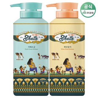 무궁화 샤워때비누 900ml (사해 + 화산), 2개