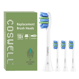 適配飛利浦Philips 電動牙刷刷頭|適用HX9/HX7/HX6/HX3| 無銅滅菌科技| 清潔護齦 |4/6入（副廠）, 1個, 4個裝