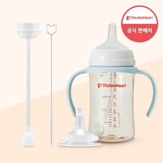 더블하트 이유실감 추빨대&브러시+빨대꼭지+핸들세트, 추빨대&브러시+빨대꼭지 STEP1(6m)+핸들(블루), 1세트