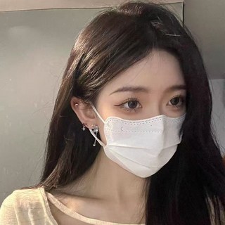 日韓爆款平面口罩 (滿100片贈10片) 潮牌透氣口罩 成人口罩 獨立包裝 大臉適用 旅伴口罩, 1個, 10入波浪形白色【獨立包裝】