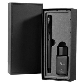 스마트덕 만년필 세트 입문용 고급 선물용, 심플블랙, EF(0.38)