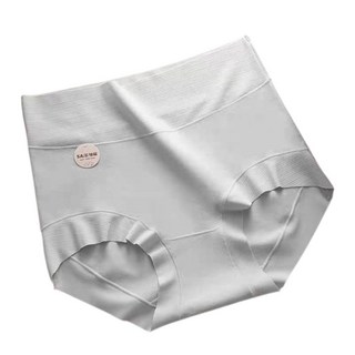 褲公主 高腰純棉內褲 女內褲 純棉透氣 桑蠶絲底襠內褲, 藍色