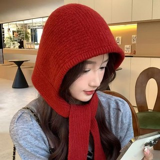 여성 바라클라바 모자 머플러 겨울 여성 후드 니트 방한 넥워머