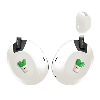 SONY 헤드폰 보호 호환 WH-1000XM6 XM5이어캡 커버 실리콘 무선 헤드셋 이어컵, 아이보리(대파), 1개