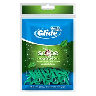 Oral-B 歐樂B Scope Outlast 拋棄式牙線 薄荷香, 1個, 75入