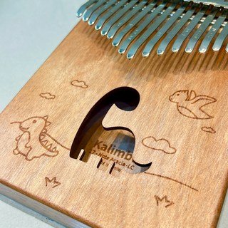 卡林巴琴 17音 21音姆指琴拇指琴 Kalimba手指鋼琴 畢業禮物 贈多項好禮 台灣保固教學, 1個, 獨家設計恐龍款17GD06