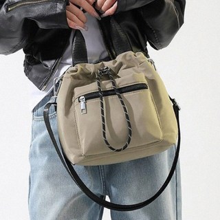 복조리 디자인 나일론 원단 여성 데일리 버킷햇