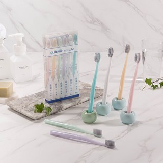 올커니 청결한 고급 미세모칫솔(6개입) 1세트 칫솔, 6개, 60g