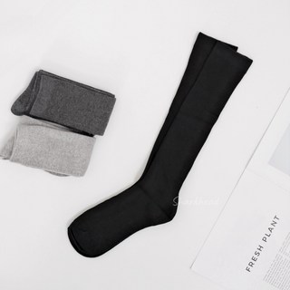 (Sharkhead) 長襪 日系學院風 多色可選 (白 黑 奶茶 咖啡 淺灰 深灰) 小腿襪/過膝襪
