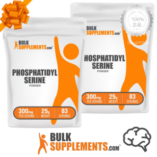[2팩] 벌크서플리먼츠 포스타디딜세린 분말 25g 83회분 효능 대두 추출 포스파티딜세린, 2개