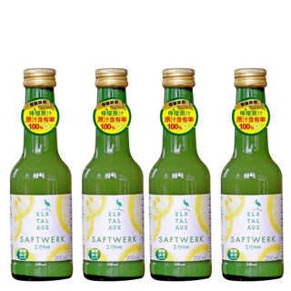SAFTWERK 西西里純檸檬原汁 200ml (4瓶組) 非濃縮 無添加, 4個
