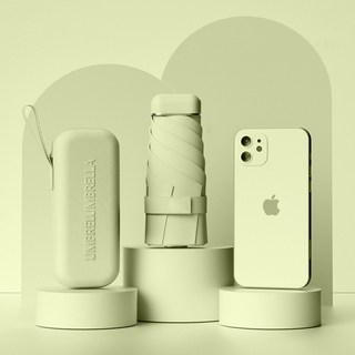 리빙쉘 자외선 UV 차단 접이식 6단 양산 우산 케이스 포함