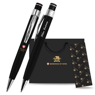 몽크로스 각인볼펜 선물용 고급 볼펜, 1개, 블랙