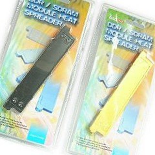 COOLGEAR DDRI/II/SDRAM全鋁記憶體散熱片 (金色/黑色), 金色, 1個