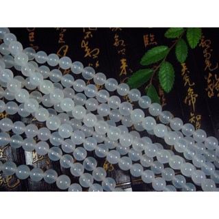 臻品閣 DIY串珠材料 天然白玉髓 白瑪瑙 散珠 台灣現貨, 1個, 8mm=1顆4元