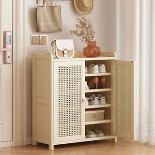 SeekFun 신발장 현관 대용량 아이보리 수납장 정리대 쌍문형 60cm 5단 6단 7단