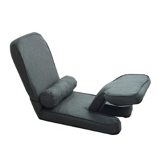 灰色單人折疊沙發床, 榻榻米懶人沙發-灰色