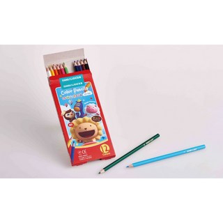 雄獅 六角色鉛筆 紙盒裝 CP12/24/36色, 1個, 紅盒CP-12A