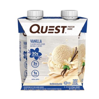 QUEST NUTRITION 無麩質香草風味蛋白奶昔飲, 325ml, 4入