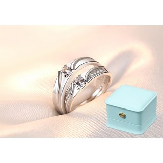 르떼르넬 JSCR001 Silver 샤이닝 웨이브 결혼 프로포즈 기념일 실버 커플 반지 은반지 커플링