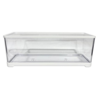 안깨지는 3세대 와이드 신소재 초경량 투명 어항, 1개, 화이트