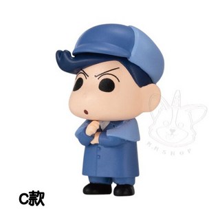 BANDAI 轉蛋 扭蛋 名偵探蠟筆小新P2 偵探 小新 模型 公仔 全5款, 1個, C款/風間1B722