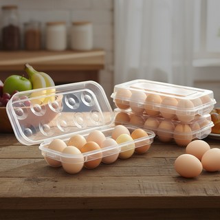 오르세홈 냉장고 계란 보관 트레이 계란보관함, 1세트, 투명