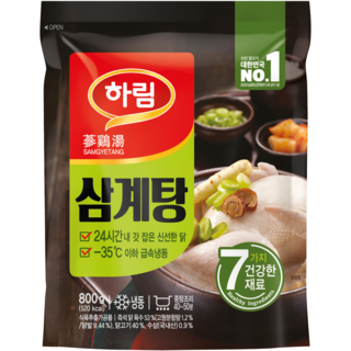 공식 하림 즉석삼계탕 800g 3봉, 3개