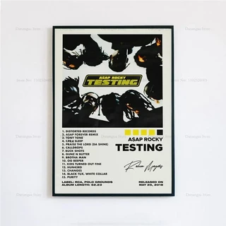 새로운 최대한 빨리 록키 테스트 라이브 사랑 D.M.B.Tracklist 음악 앨범 커버 포스터 인쇄 벽 아트 그림, 01 30x40cm no frame, 02 22