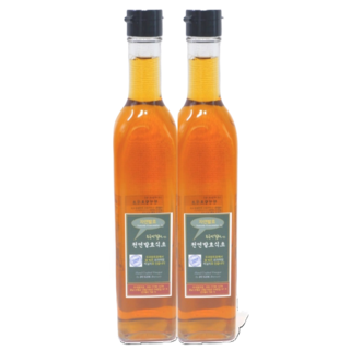 지리산 메뚜기쌀로 빚은 두곡막걸리 천연발효식초(두곡양조장)-[원산지: 경상남도 산청군], 2개, 500ml