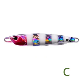 1PC 10G 15G 20G 30G 40G 50G 60G 금속 지그 낚시 미끼 느린 바닷물 캐스팅 겨울 후크, 11) C -No-hook - 10G, 1개