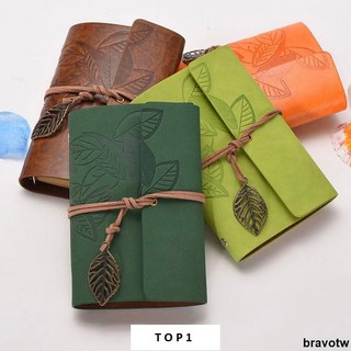 熱銷款 隨身携帶小本子 復古旅行筆記本牛皮紙記事本蓋章樹葉活頁日記本學生賬本可拆卸, 復古楓葉活頁本【少女粉】,A7-牛皮紙-橫線內頁, 1個