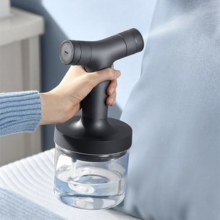 BOLEBIO 충전식 분무기 600ml 무선 대용량 전동 물뿌리개, 그레이, 5개