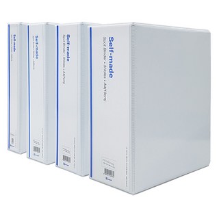 백색 투명 3공 사다리바인더 A4, 1개, 10cm