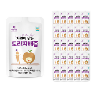 자연식품 자연이 만든 도라지배즙, 100개, 100ml