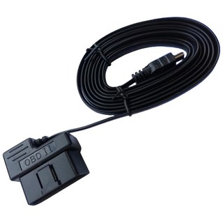 HUD抬頭顯示器專用線 OBD2轉MINI USB線 台灣出貨 車用抬頭顯示器配件, 黑色