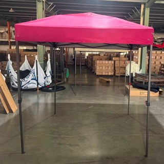 如是軒 2mX2m 炊事帳 客廳帳 快速帳, 酒紅色(銀膠), 酒紅色(銀膠)