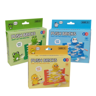 推磚塊遊戲親子互動桌遊益智玩具2-4人遊戲3歲以上適用便便造型, 顏色隨機, 1個