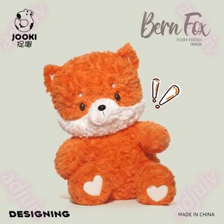 捉趣 伯爾尼狐狸毛絨玩具 可愛公仔睡覺抱枕 女孩小玩偶娃娃生日禮物, 伯爾尼兔子,38cm, 1個