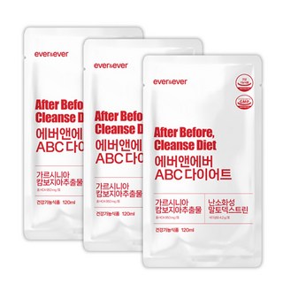 에버앤에버 abc 주스 다이어트 클렌즈 비움 다이어트, 120ml, 3개