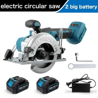 125mm 브러시리스 원형 톱 무선 전기 목공 톱 Makita 18V 배터리 용 조정 가능한 각도 목재 Cuttiing 기계, 1개