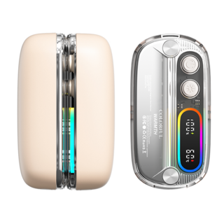 KEXMOO 휴대용 미니 충전식 듀얼 손난로 베이지