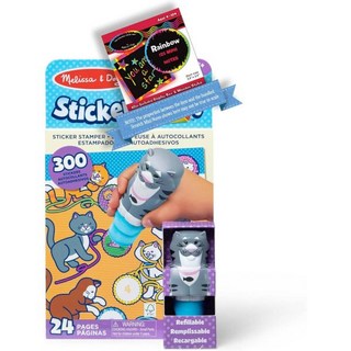 Melissa & Doug 멜리사 앤 더그 스티커 와우 고양이 활동 패드 스탬퍼 번들 1 테마 호환 M&D 스크래치 펀 미니패드 50235