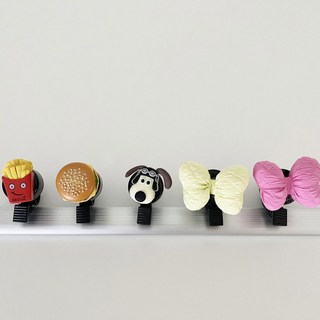 1+1 유아 킥보드 자전거 꾸미기템 따릉이 벨 아동 어린이 씽씽이 키즈 퀵보드, 프렌치프라이, 프렌치프라이, 2개