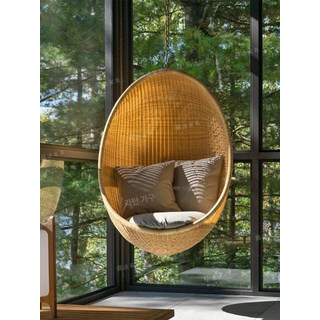 행잉 라탄 그네의자 공중 숲속 해먹 베란다 스윙체어